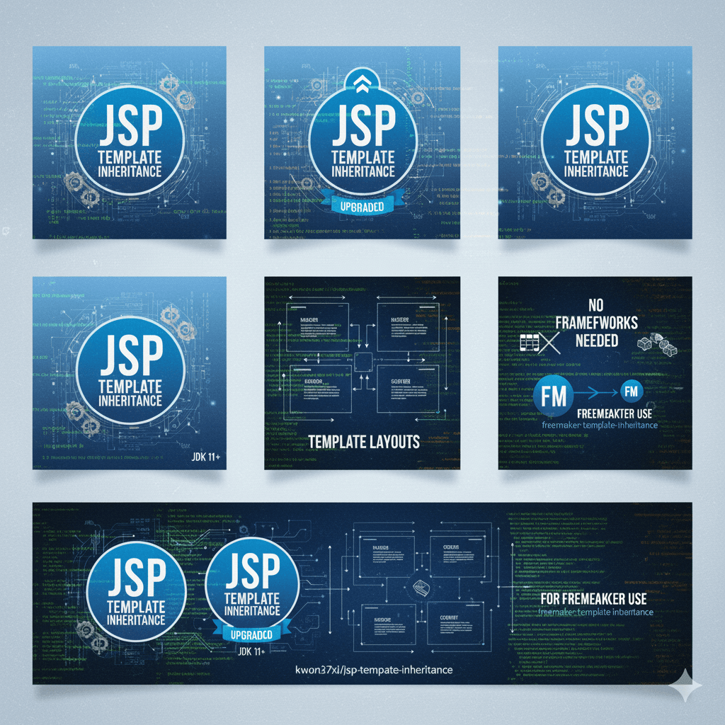 JSP Template Inheritance Library